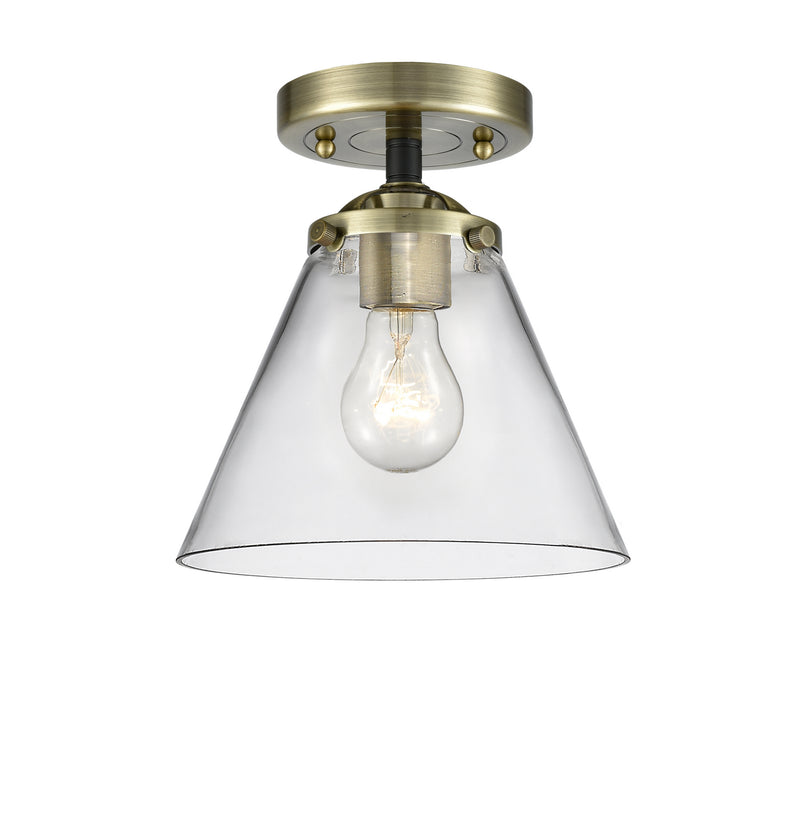 Innovations 284-1C-BAB-G42 One Light Semi-Flush Mount, Black Antique Brass