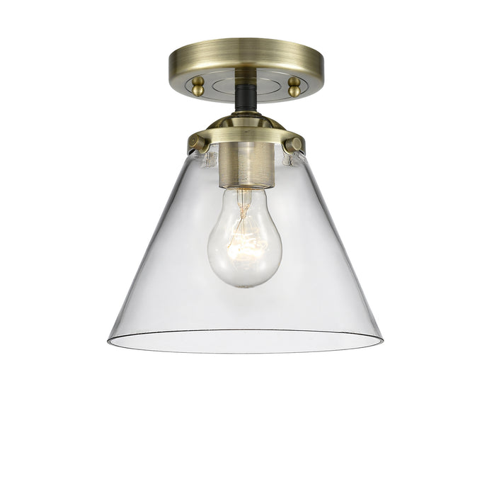 Innovations 284-1C-BAB-G42 One Light Semi-Flush Mount, Black Antique Brass