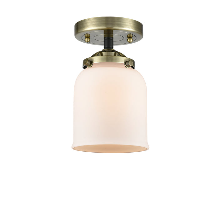 Innovations 284-1C-BAB-G51 One Light Semi-Flush Mount, Black Antique Brass