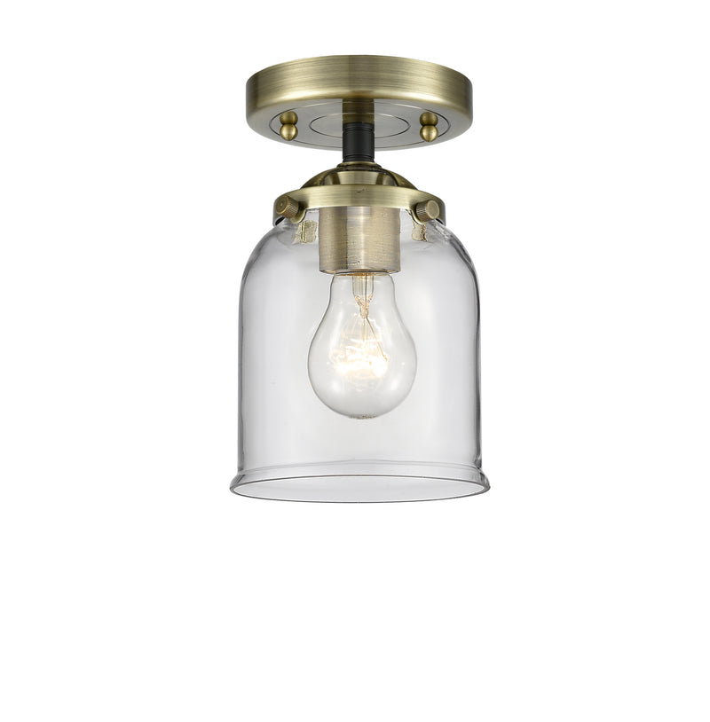 Innovations 284-1C-BAB-G52 One Light Semi-Flush Mount, Black Antique Brass