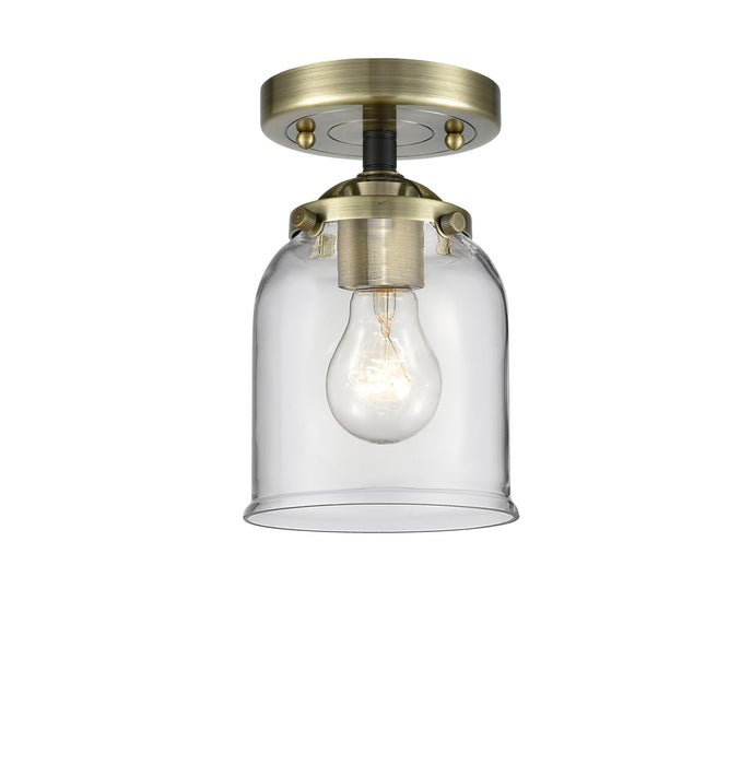 Innovations 284-1C-BAB-G52 One Light Semi-Flush Mount, Black Antique Brass