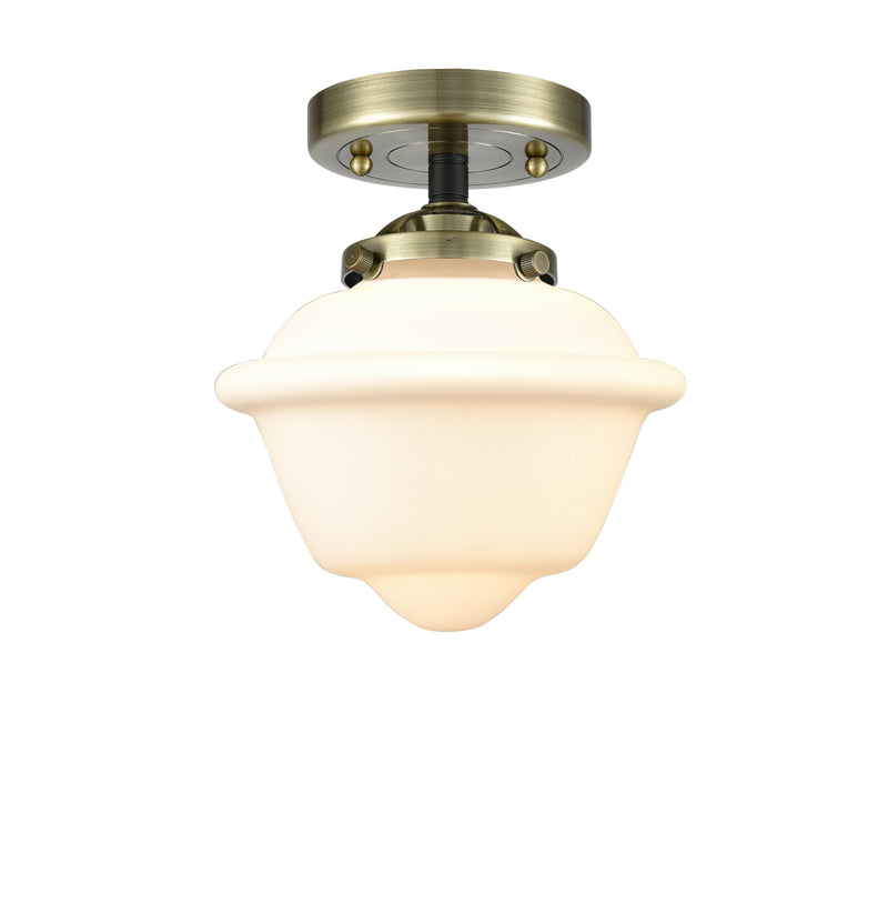 Innovations 284-1C-BAB-G531 One Light Semi-Flush Mount, Black Antique Brass