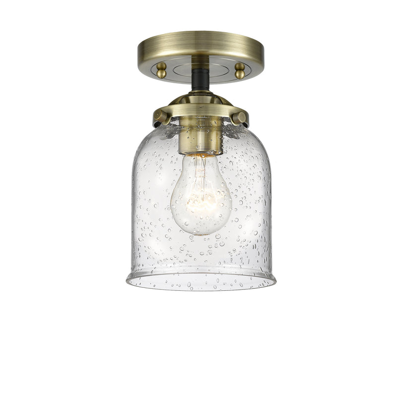 Innovations 284-1C-BAB-G54 One Light Semi-Flush Mount, Black Antique Brass