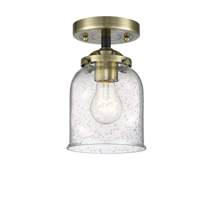 Innovations 284-1C-BAB-G54 One Light Semi-Flush Mount, Black Antique Brass