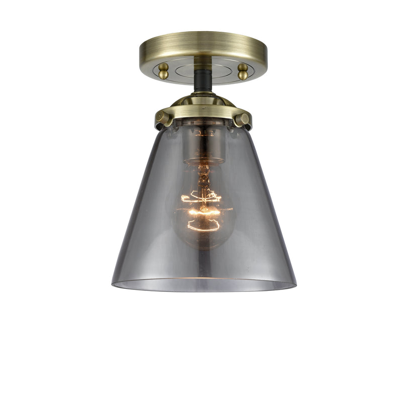 Innovations 284-1C-BAB-G63 One Light Semi-Flush Mount, Black Antique Brass