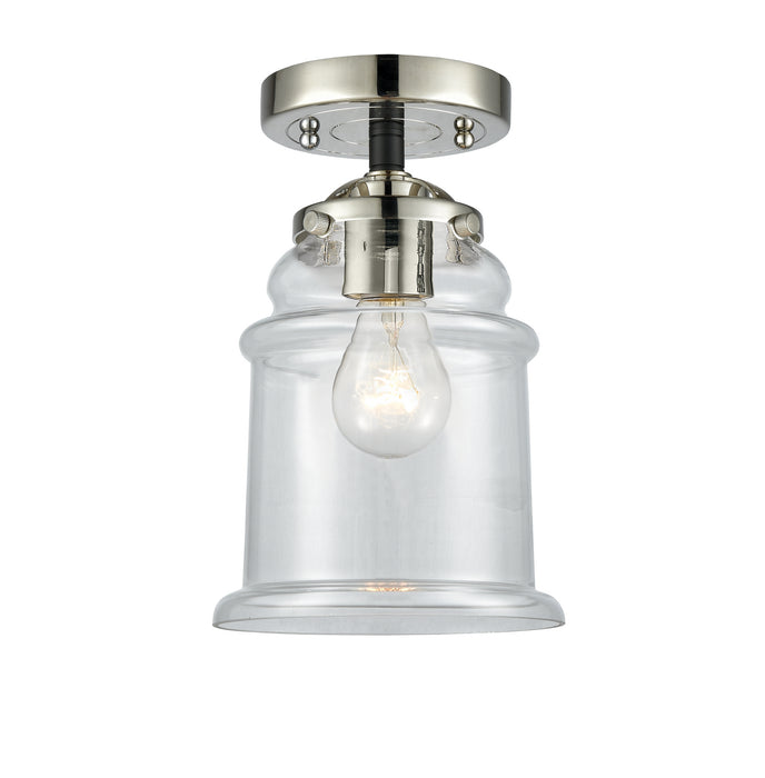 Innovations 284-1C-BPN-G182 One Light Semi-Flush Mount, Black Polished Nickel
