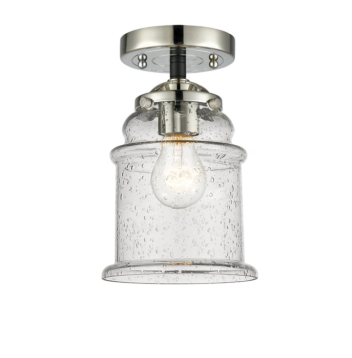 Innovations 284-1C-BPN-G184 One Light Semi-Flush Mount, Black Polished Nickel