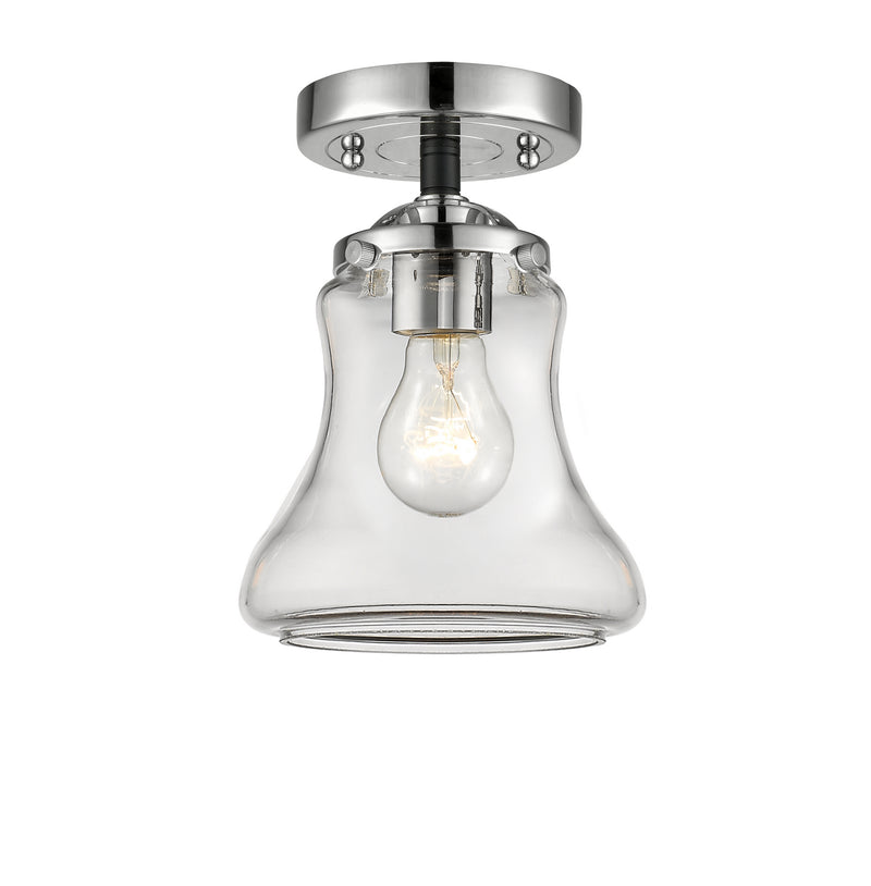Innovations 284-1C-BPN-G192 One Light Semi-Flush Mount, Black Polished Nickel