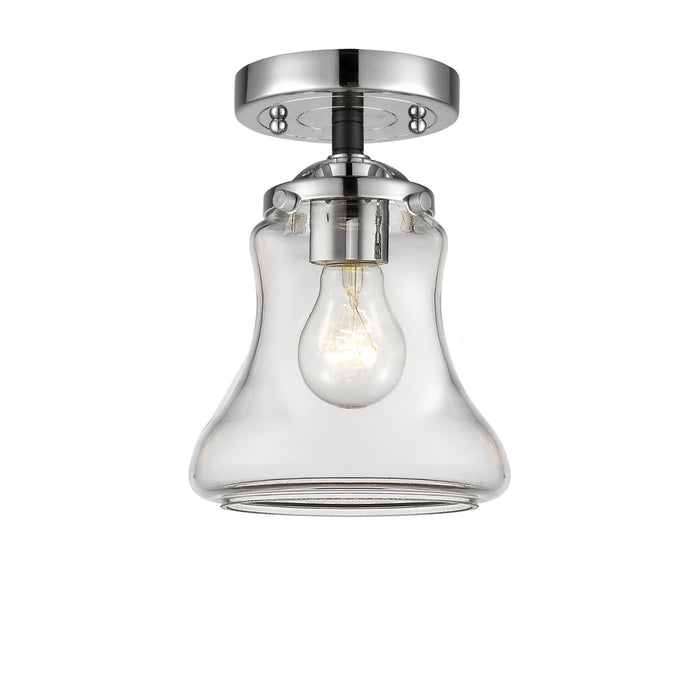 Innovations 284-1C-BPN-G192 One Light Semi-Flush Mount, Black Polished Nickel