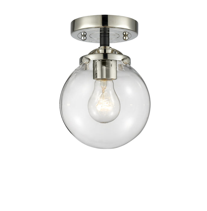 Innovations 284-1C-BPN-G202-6-LED LED Semi-Flush Mount, Black Polished Nickel
