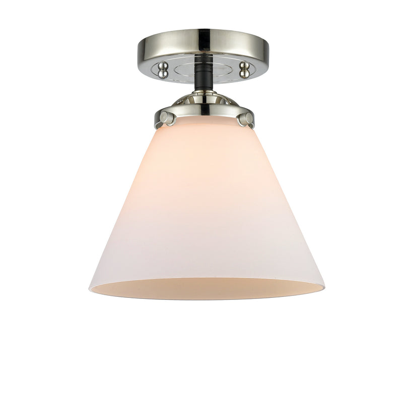 Innovations 284-1C-BPN-G41 One Light Semi-Flush Mount, Black Polished Nickel