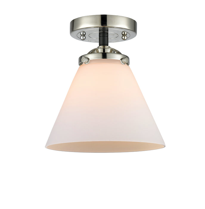 Innovations 284-1C-BPN-G41 One Light Semi-Flush Mount, Black Polished Nickel
