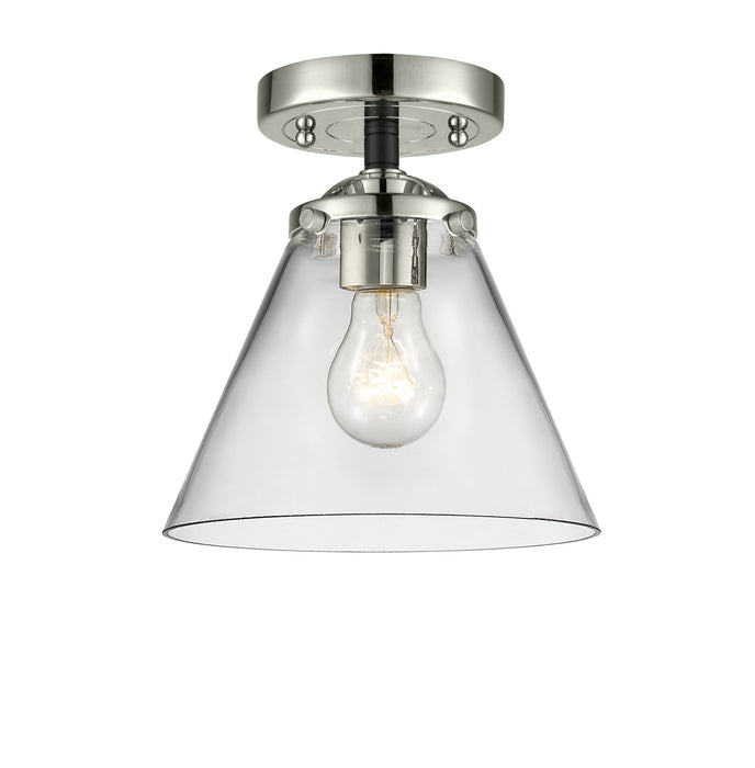 Innovations 284-1C-BPN-G42 One Light Semi-Flush Mount, Black Polished Nickel