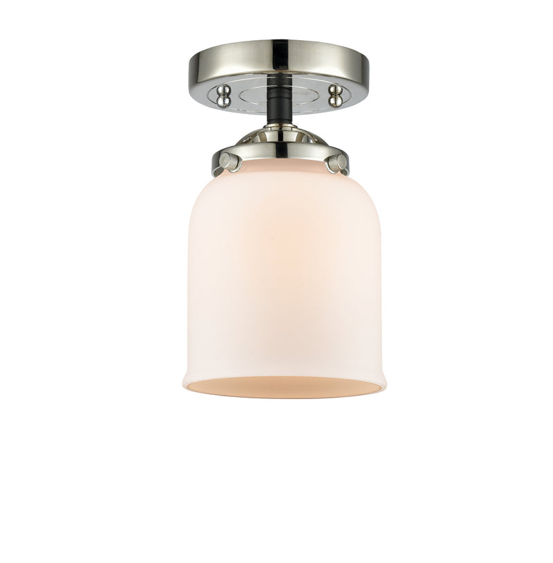 Innovations 284-1C-BPN-G51 One Light Semi-Flush Mount, Black Polished Nickel