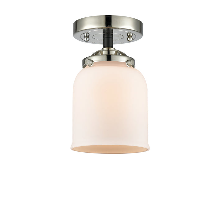 Innovations 284-1C-BPN-G51 One Light Semi-Flush Mount, Black Polished Nickel