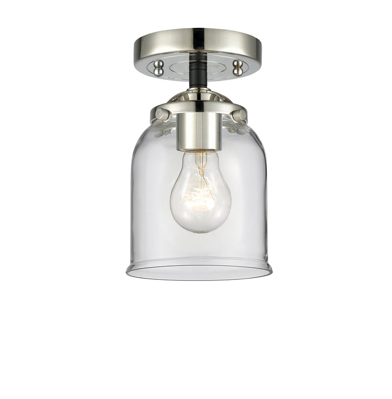 Innovations 284-1C-BPN-G52 One Light Semi-Flush Mount, Black Polished Nickel