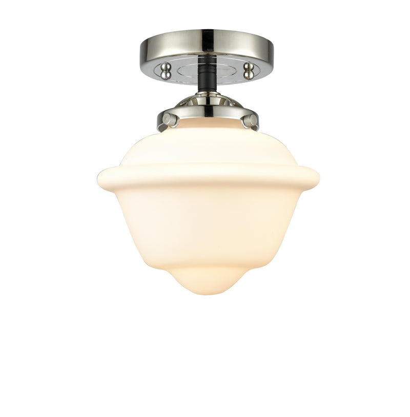 Innovations 284-1C-BPN-G531 One Light Semi-Flush Mount, Black Polished Nickel