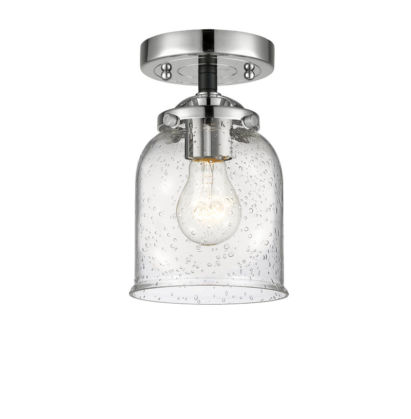 Innovations 284-1C-BPN-G54 One Light Semi-Flush Mount, Black Polished Nickel