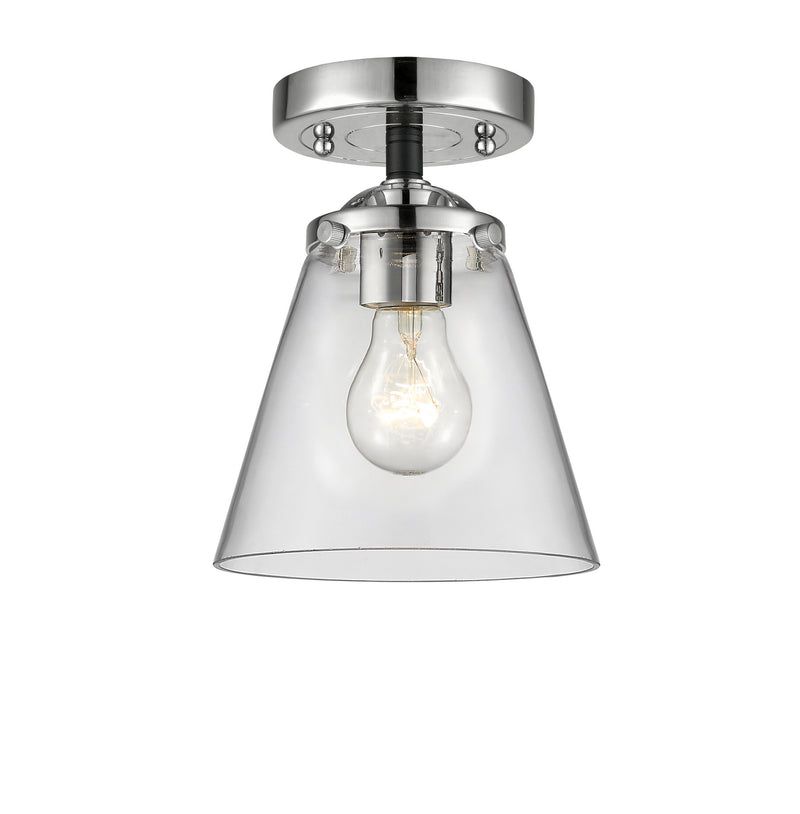 Innovations 284-1C-BPN-G62 One Light Semi-Flush Mount, Black Polished Nickel