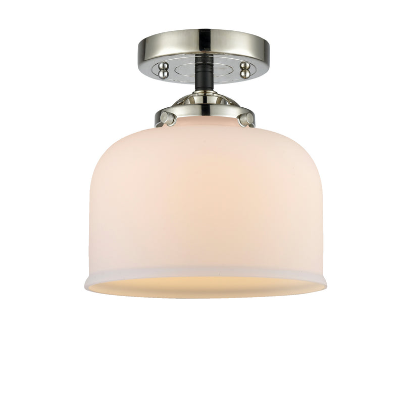 Innovations 284-1C-BPN-G71 One Light Semi-Flush Mount, Black Polished Nickel