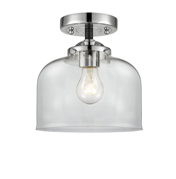 Innovations 284-1C-BPN-G72 One Light Semi-Flush Mount, Black Polished Nickel