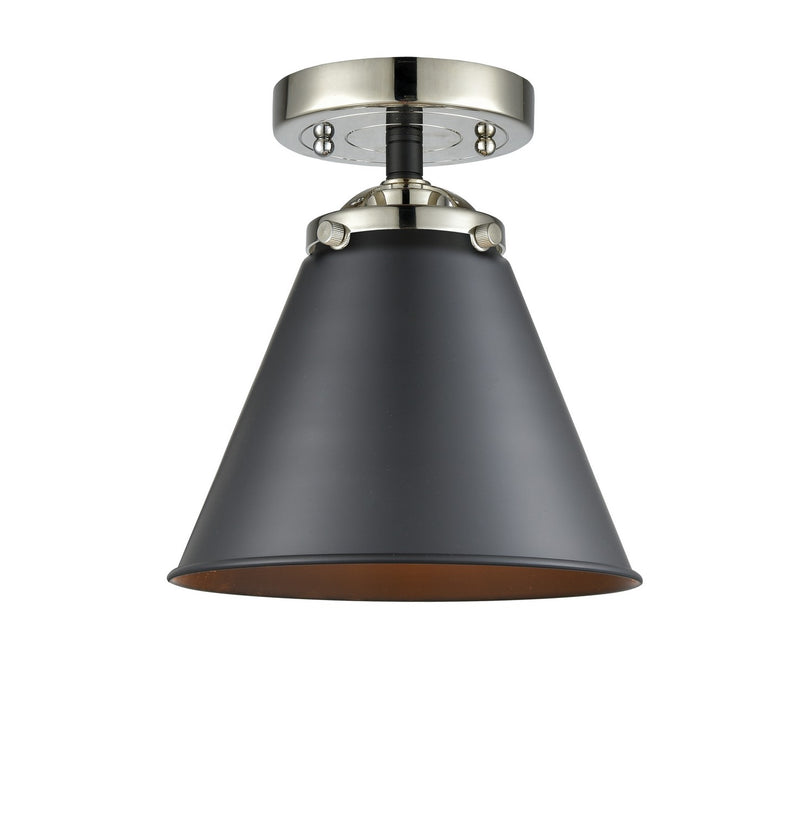 Innovations 284-1C-BPN-M13-BK-LED LED Semi-Flush Mount, Black Polished Nickel