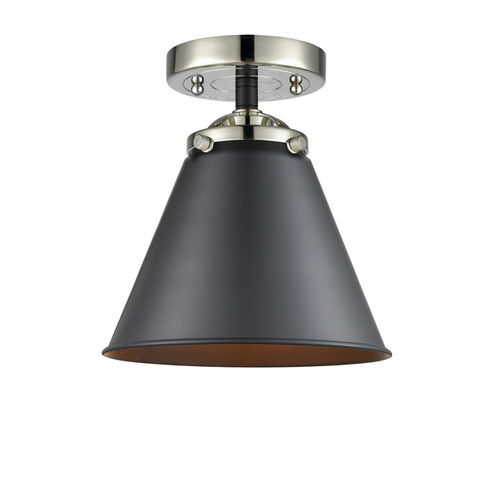 Innovations 284-1C-BPN-M13-BK-LED LED Semi-Flush Mount, Black Polished Nickel