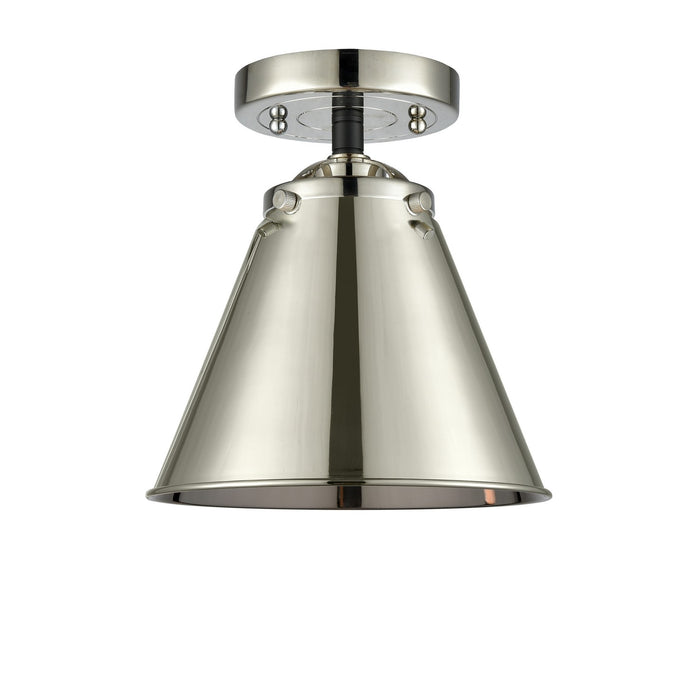 Innovations 284-1C-BPN-M13-PN-LED LED Semi-Flush Mount, Black Polished Nickel