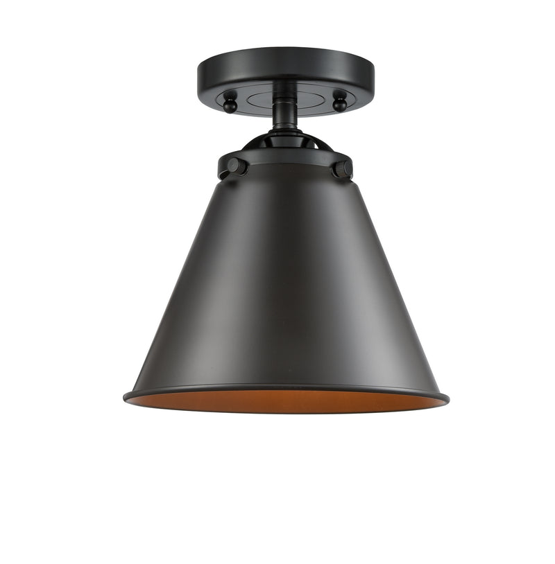 Innovations 284-1C-OB-M13-OB One Light Semi-Flush Mount, Oil Rubbed Bronze