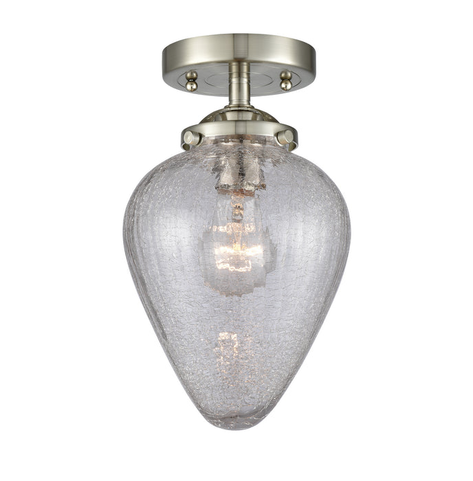Innovations 284-1C-SN-G165 One Light Semi-Flush Mount, Brushed Satin Nickel