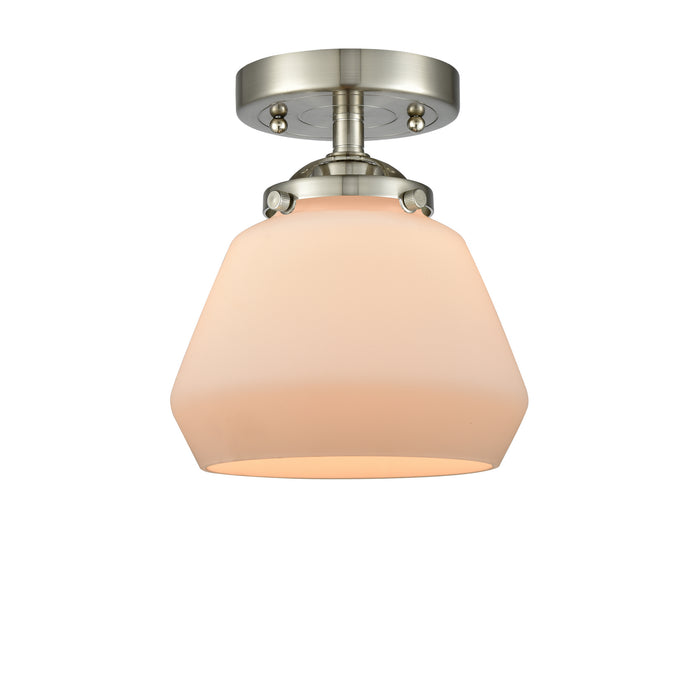 Innovations 284-1C-SN-G171 One Light Semi-Flush Mount, Brushed Satin Nickel