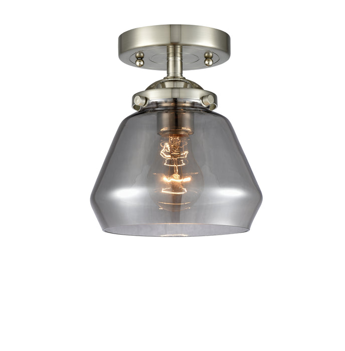 Innovations 284-1C-SN-G173 One Light Semi-Flush Mount, Brushed Satin Nickel