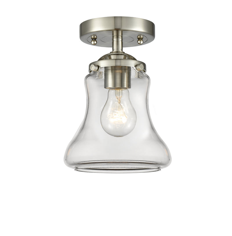 Innovations 284-1C-SN-G192 One Light Semi-Flush Mount, Brushed Satin Nickel