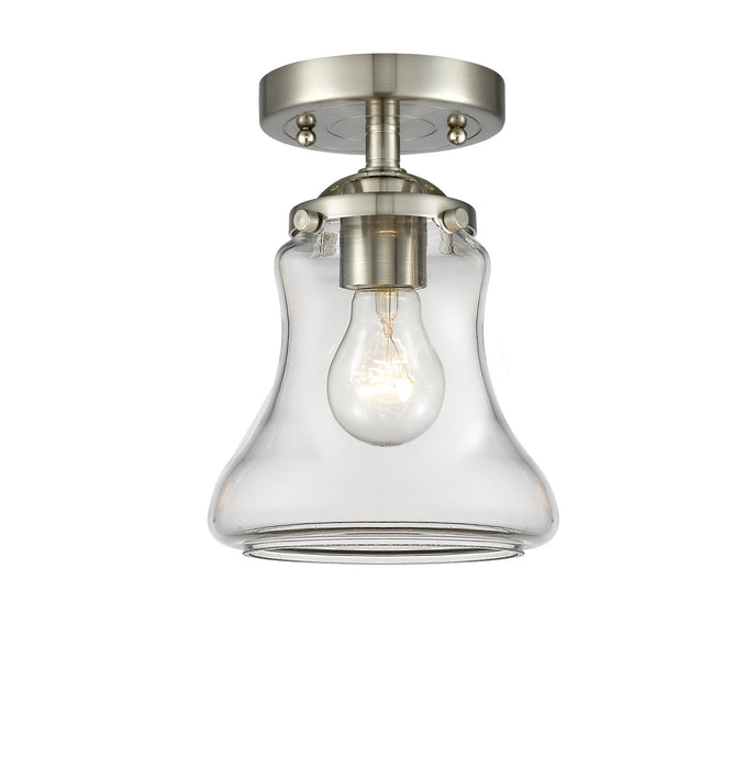 Innovations 284-1C-SN-G192 One Light Semi-Flush Mount, Brushed Satin Nickel