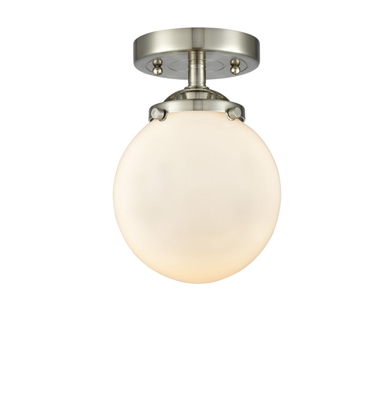 Innovations 284-1C-SN-G201-6-LED LED Semi-Flush Mount, Brushed Satin Nickel