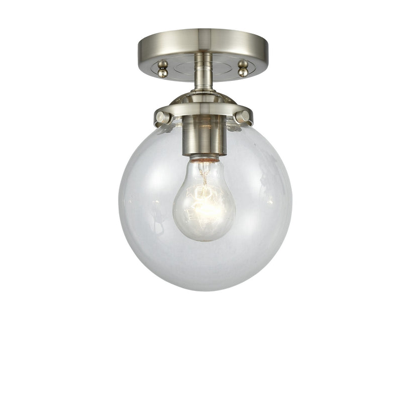 Innovations 284-1C-SN-G202-6-LED LED Semi-Flush Mount, Brushed Satin Nickel