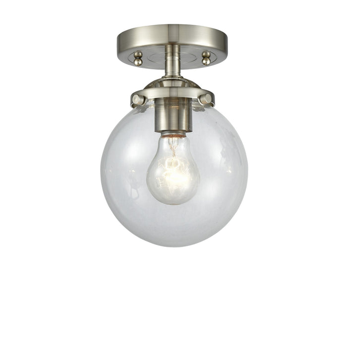Innovations 284-1C-SN-G202-6-LED LED Semi-Flush Mount, Brushed Satin Nickel