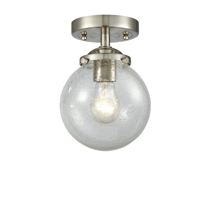 Innovations 284-1C-SN-G204-6 One Light Semi-Flush Mount, Brushed Satin Nickel