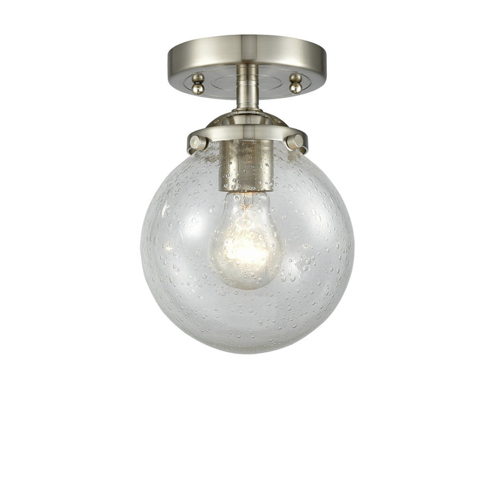 Innovations 284-1C-SN-G204-6-LED LED Semi-Flush Mount, Brushed Satin Nickel