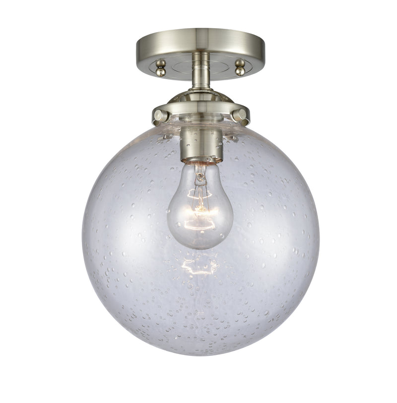 Innovations 284-1C-SN-G204-8 One Light Semi-Flush Mount, Brushed Satin Nickel