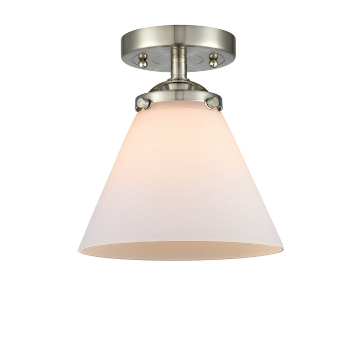 Innovations 284-1C-SN-G41 One Light Semi-Flush Mount, Brushed Satin Nickel