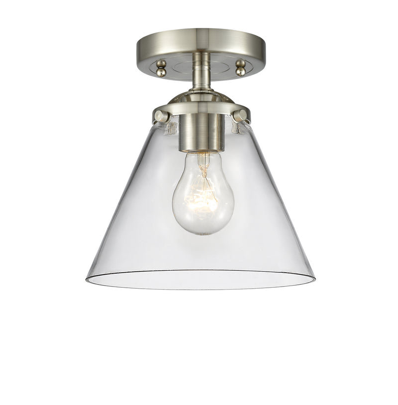 Innovations 284-1C-SN-G42 One Light Semi-Flush Mount, Brushed Satin Nickel