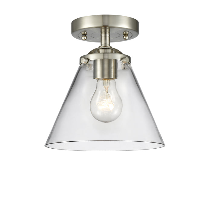 Innovations 284-1C-SN-G42 One Light Semi-Flush Mount, Brushed Satin Nickel