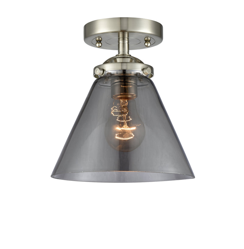 Innovations 284-1C-SN-G43 One Light Semi-Flush Mount, Brushed Satin Nickel