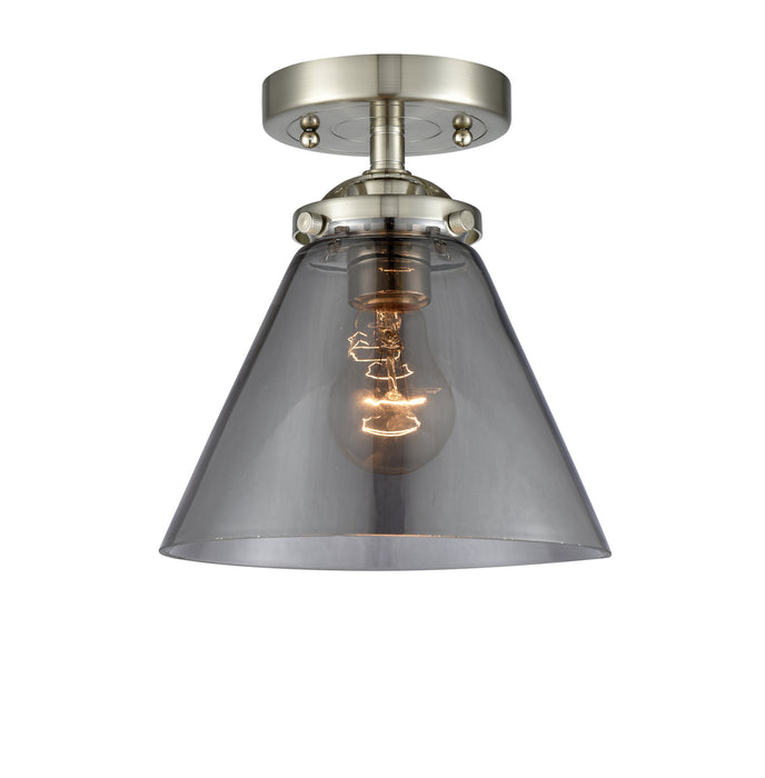 Innovations 284-1C-SN-G43 One Light Semi-Flush Mount, Brushed Satin Nickel