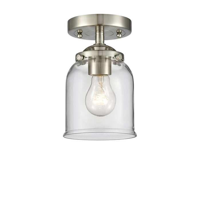 Innovations 284-1C-SN-G52 One Light Semi-Flush Mount, Brushed Satin Nickel