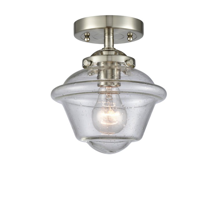 Innovations 284-1C-SN-G534 One Light Semi-Flush Mount, Brushed Satin Nickel