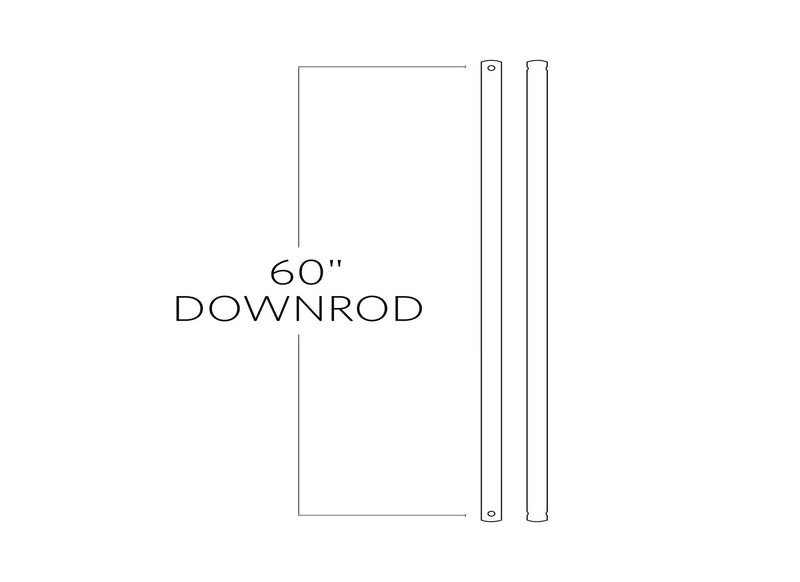 Visual Comfort Fan DR60BZ Downrod, Bronze