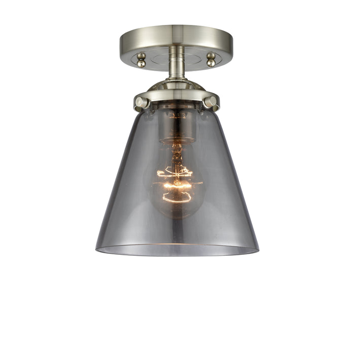 Innovations 284-1C-SN-G63 One Light Semi-Flush Mount, Brushed Satin Nickel