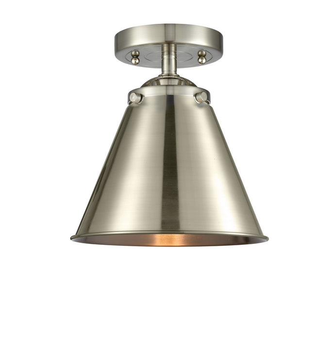 Innovations 284-1C-SN-M13-SN-LED LED Semi-Flush Mount, Brushed Satin Nickel